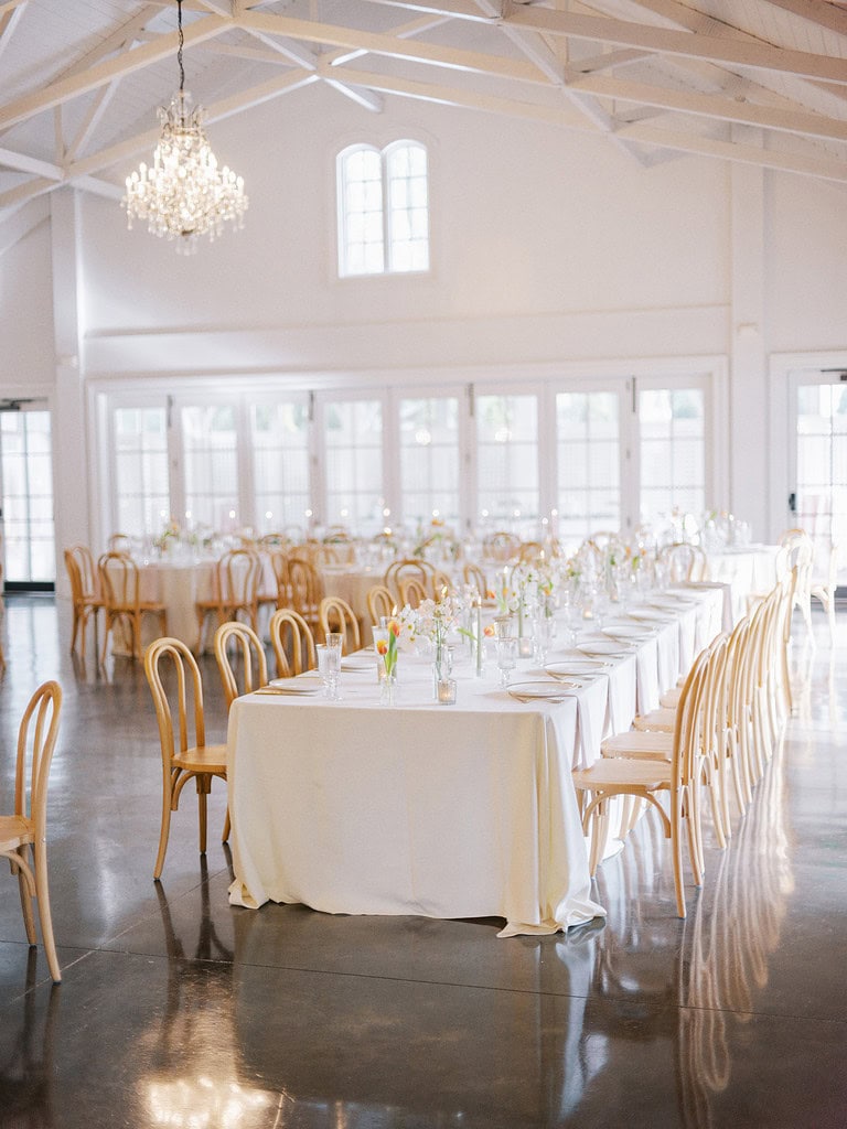 The Carriage House at Merrimon-Wynne decorated for a reception
